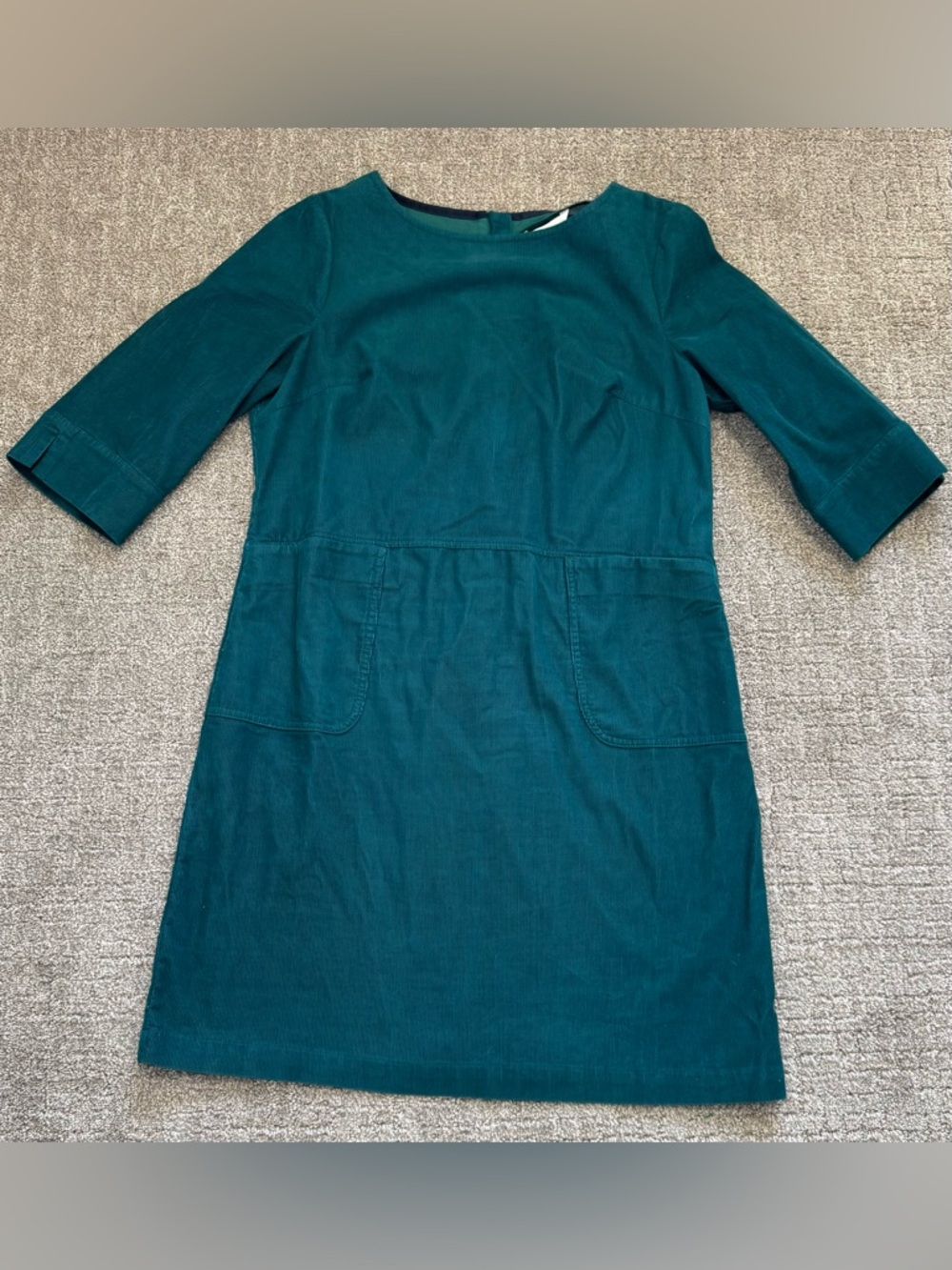Boden Marisol teal corduroy dress woman’s 10L